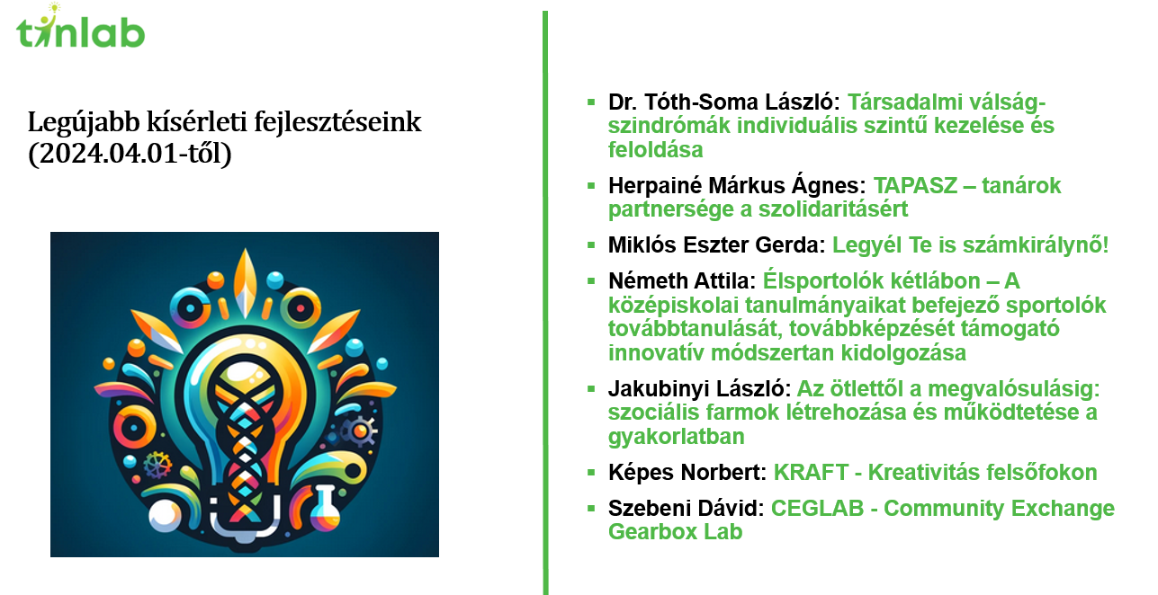 kísérleti fejlesztések